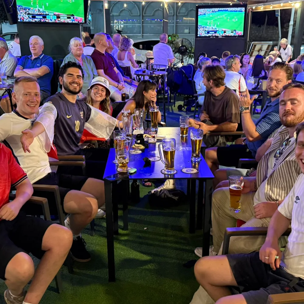 Friends at the bar